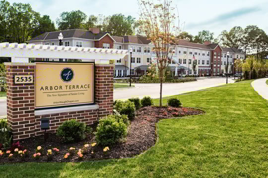 Arbor Terrace Waugh Chapel front sign